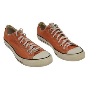 Converse Chuck Taylor All Star Low Top Sneakers M9 W11 Unisex Orange Shoes Retro